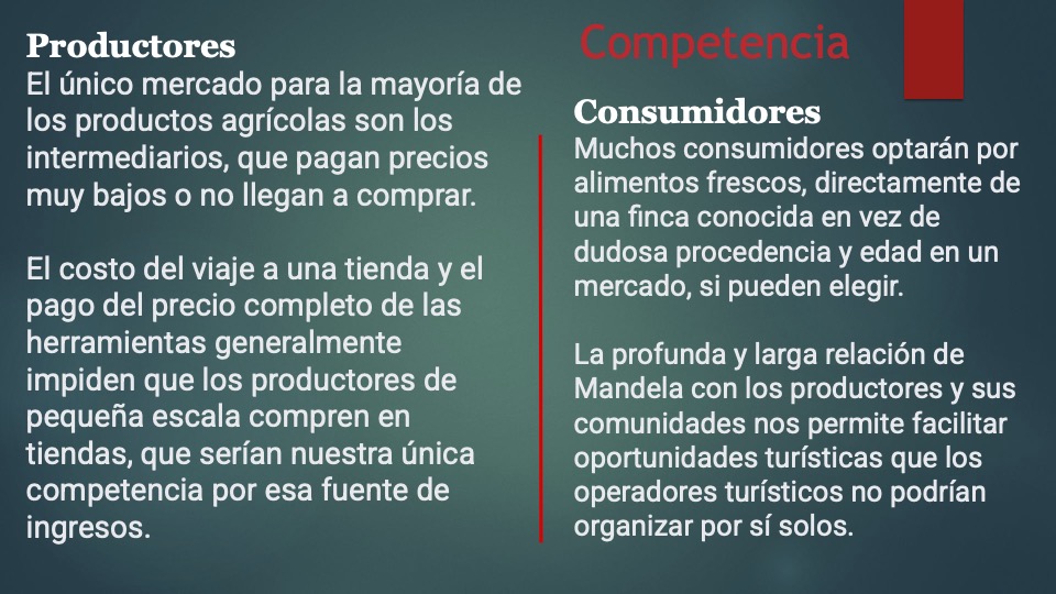 6 Mandela pitch deck español